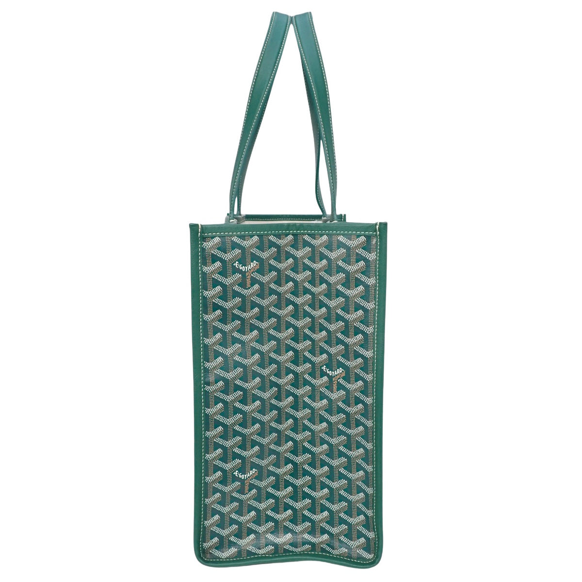 Villete MM PVC Goyardine Canvas, Green
