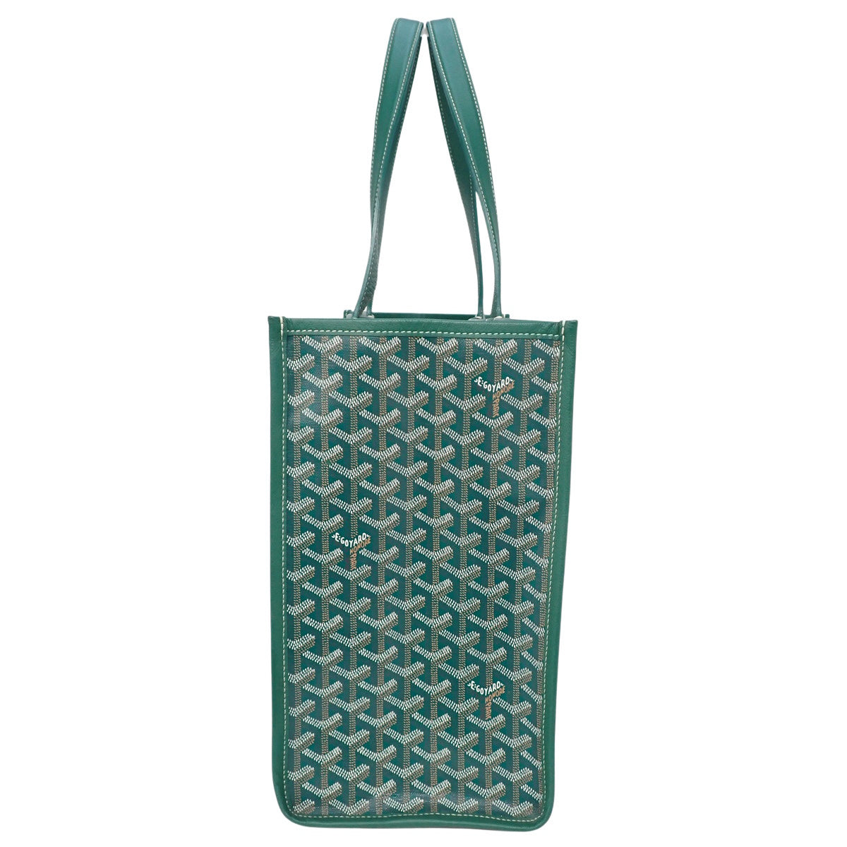 Villete MM PVC Goyardine Canvas, Green