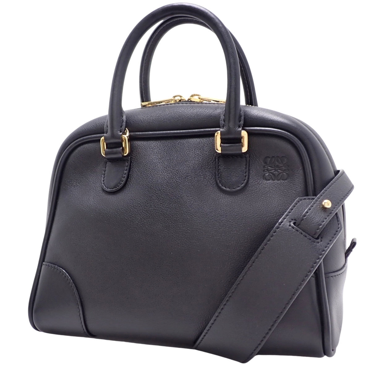 Amazona 23 黑色小牛皮手提包