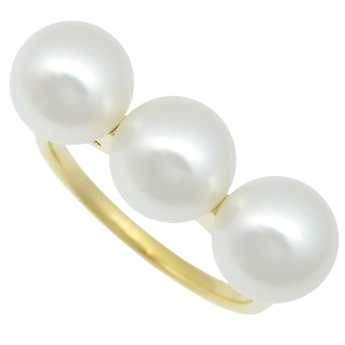 バランスエラ パールリング アコヤパール イエローゴールド K18YG