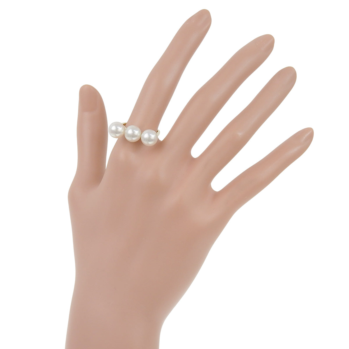 バランスエラ パールリング アコヤパール イエローゴールド K18YG