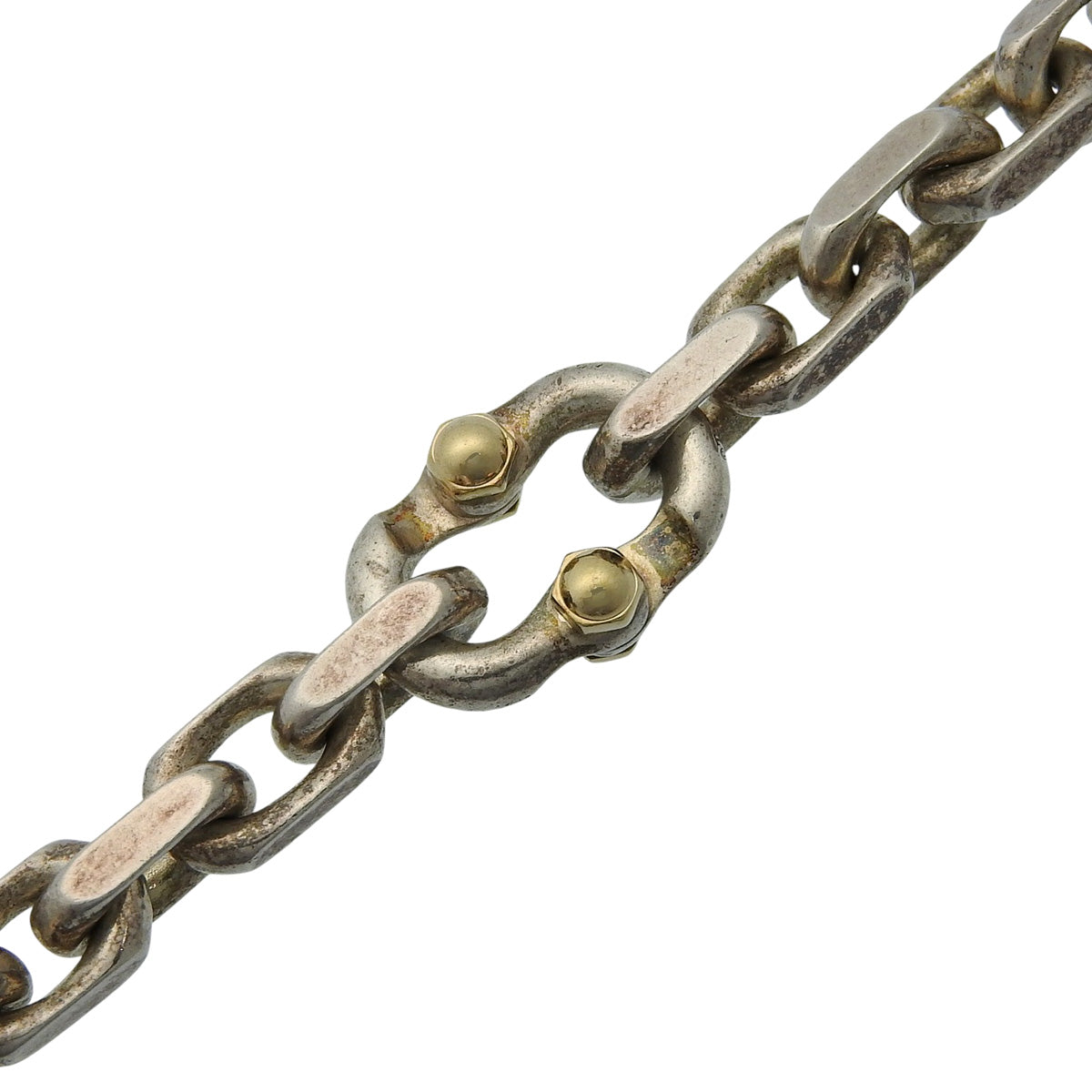 MAKERS Narrow Bracelet, Sterling Silver 925, with 18K Yellow Gold (YG)