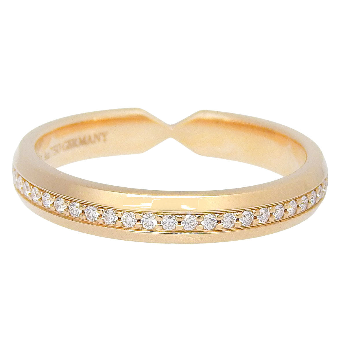 Nesting Narrow Band Ring, Diamond, Yellow Gold (YG)