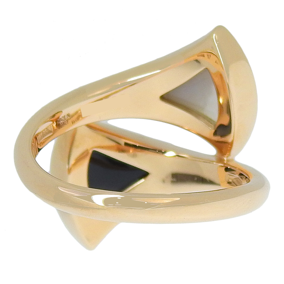Diva Dream Ring, Onyx/Mother-of-Pearl, K18 Pink Gold (PG)