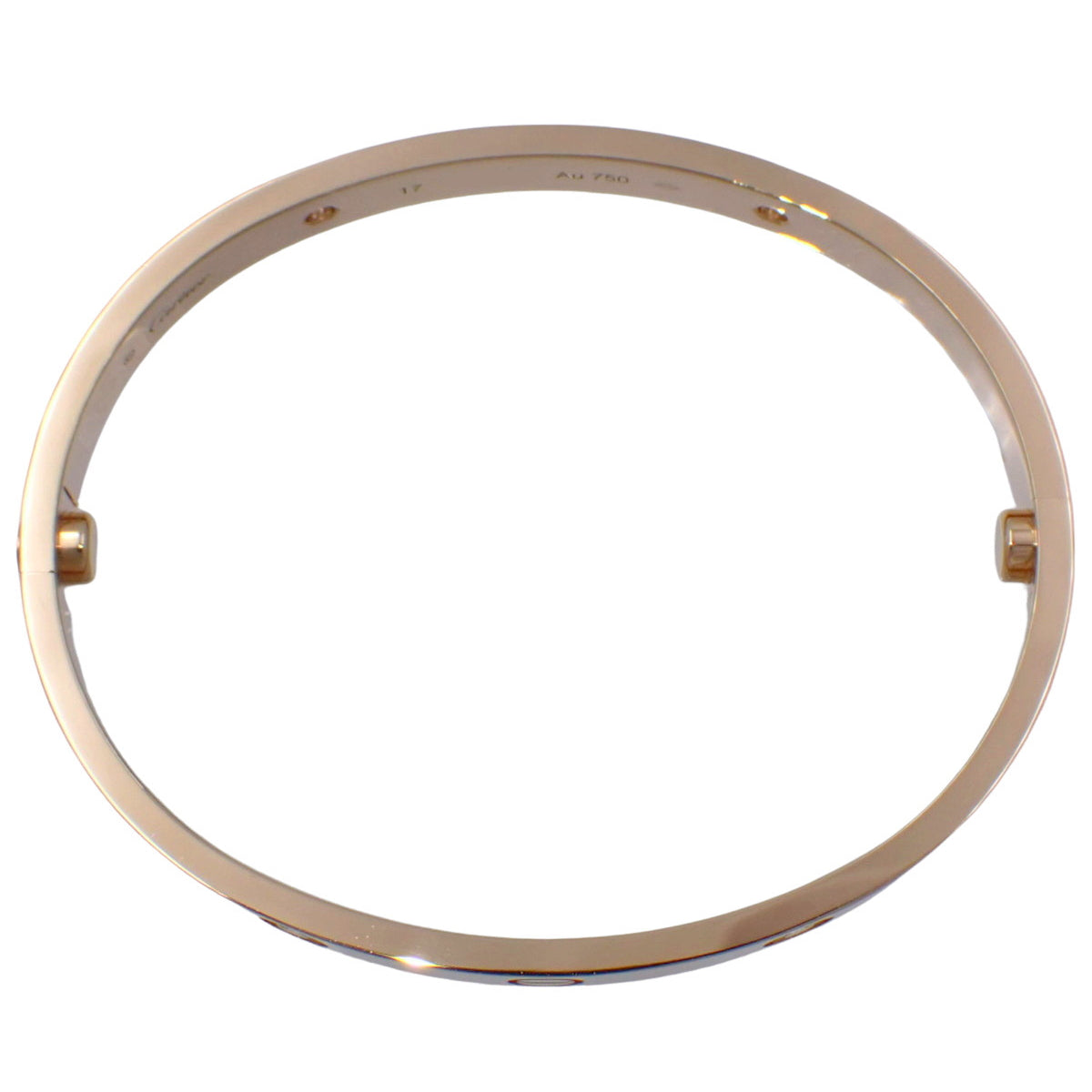 Love Bracelet Classic Model 4 Diamonds K18 Pink Gold PG Love Bracelet 4PD