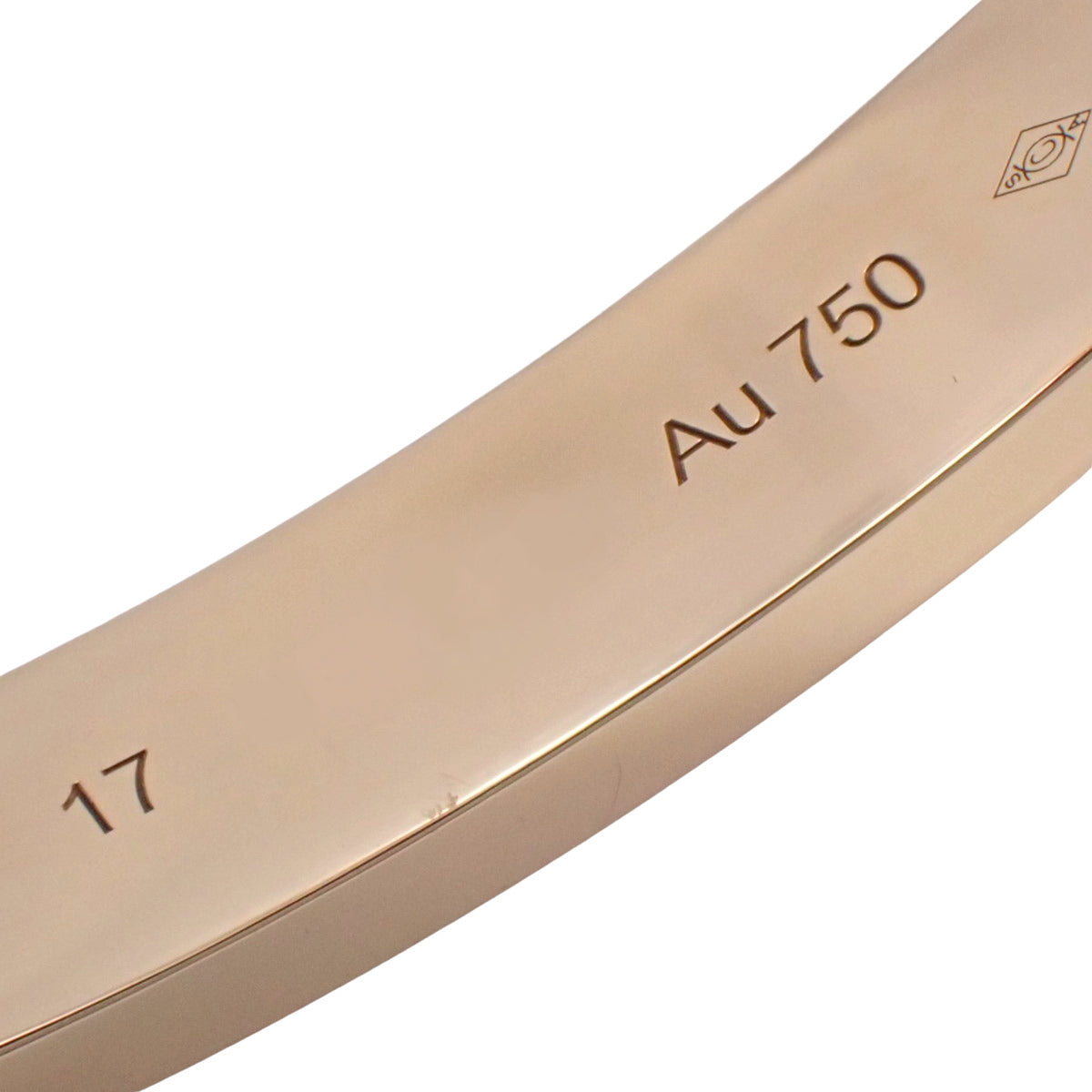 Love Bracelet Classic Model 4 Diamonds K18 Pink Gold PG Love Bracelet 4PD