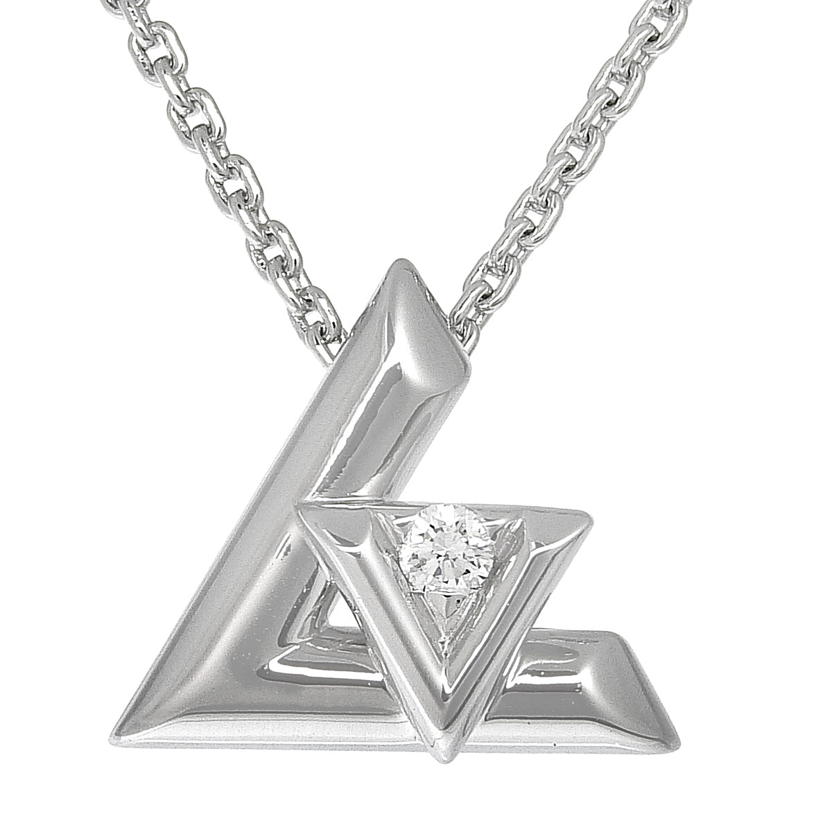 LV Volt One PM 钻石吊坠,18K 白金款