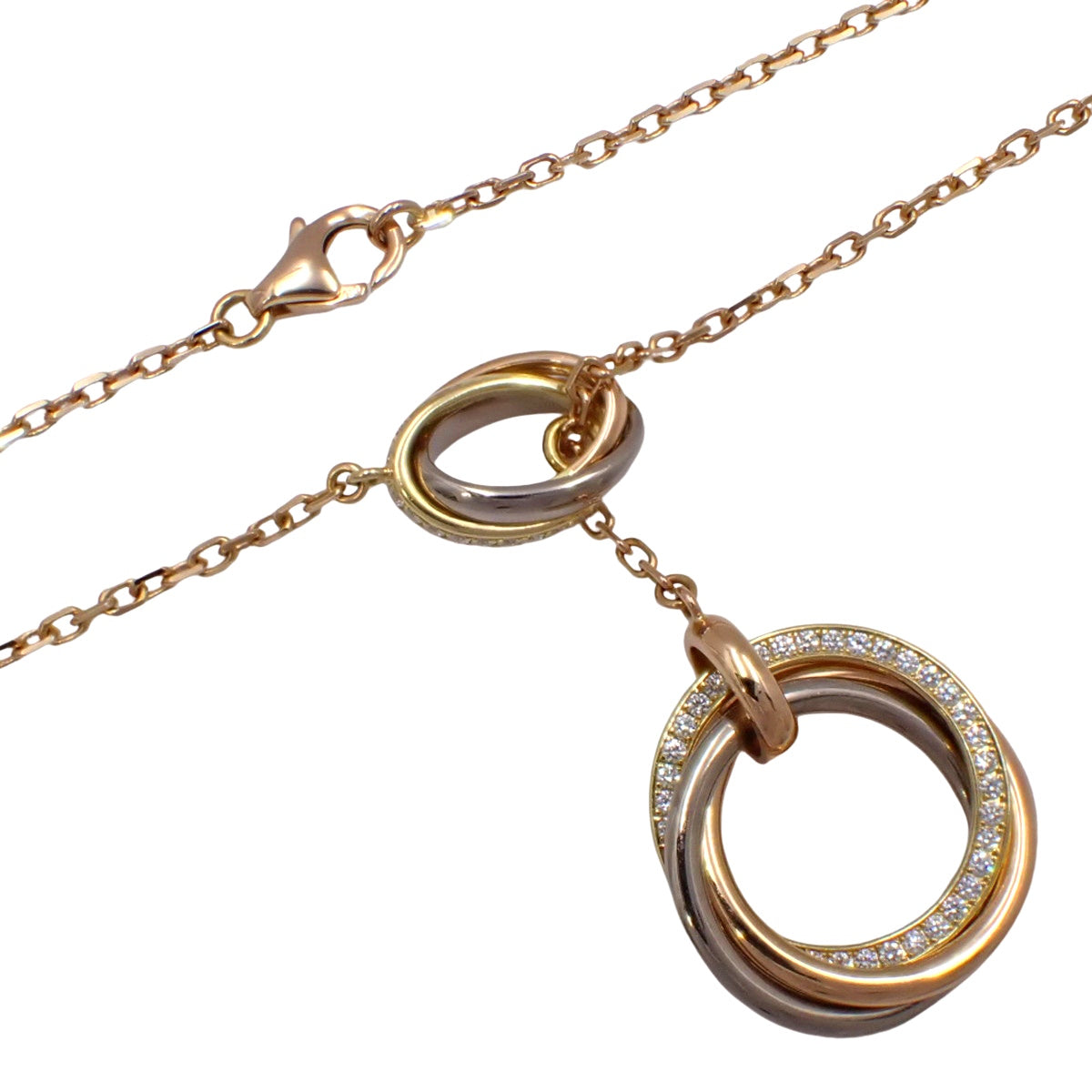 トゥー フォー トリニティ ネックレス ダイヤモンド K18 ホワイトゴールド WG K18 ピンクゴールド PG K18 イエローゴールド ラインダイヤ