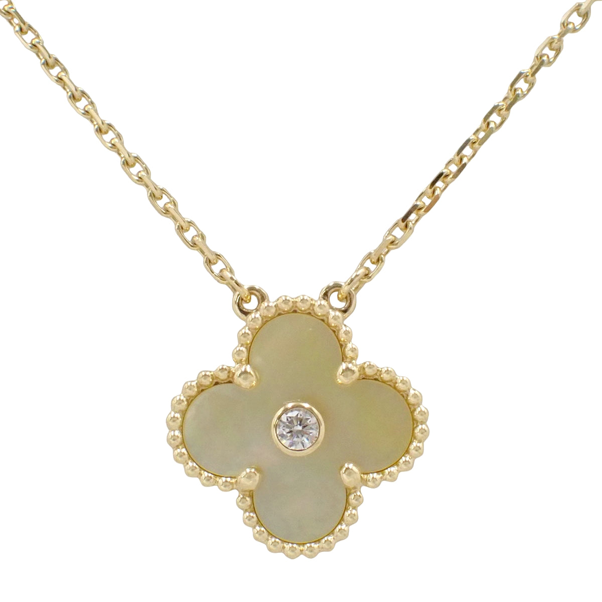 Vintage Alhambra Pendant, Gold Shell, K18YG, 2018 Christmas Limited Edition