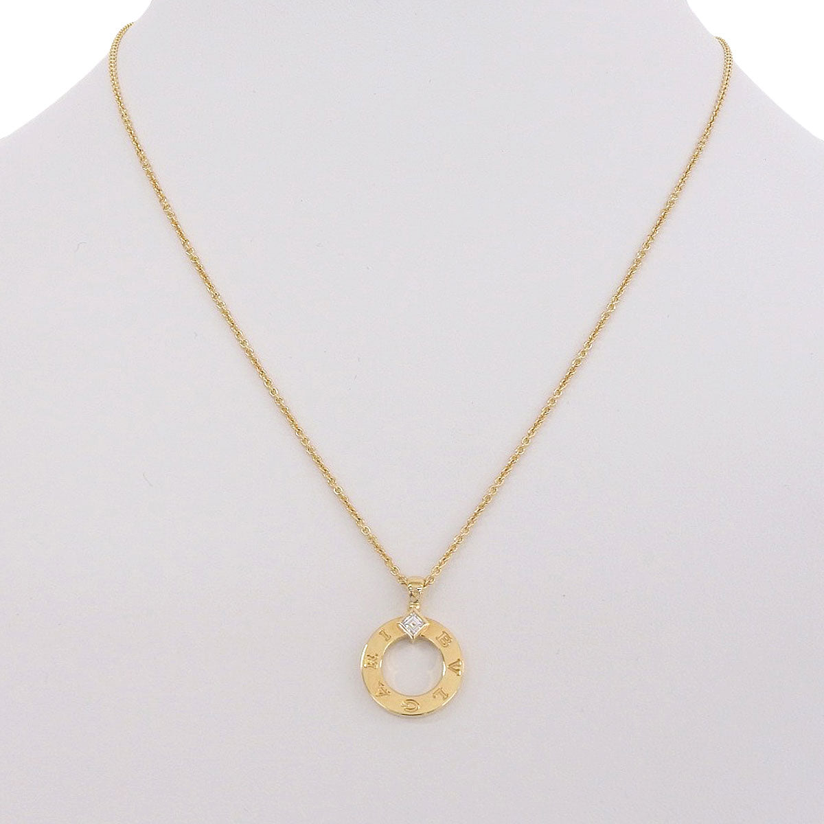 宝格丽宝格丽圆形项链,钻石,18K黄金(YG)