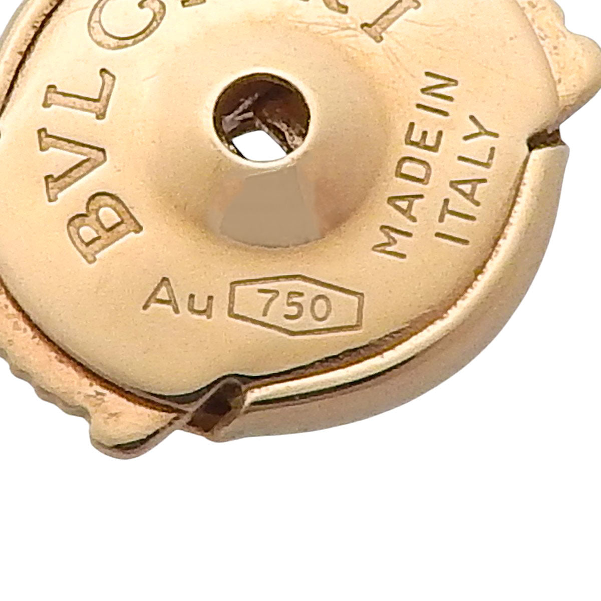 B.zero1 Earrings 346464 K18 Pink Gold PG White Ceramic