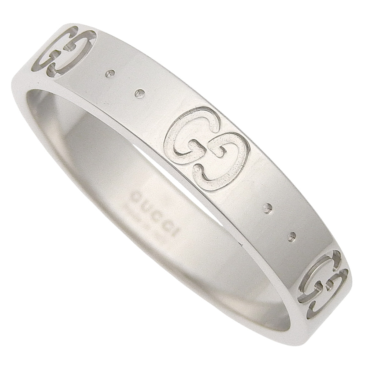 图标戒指 白金 K18WG