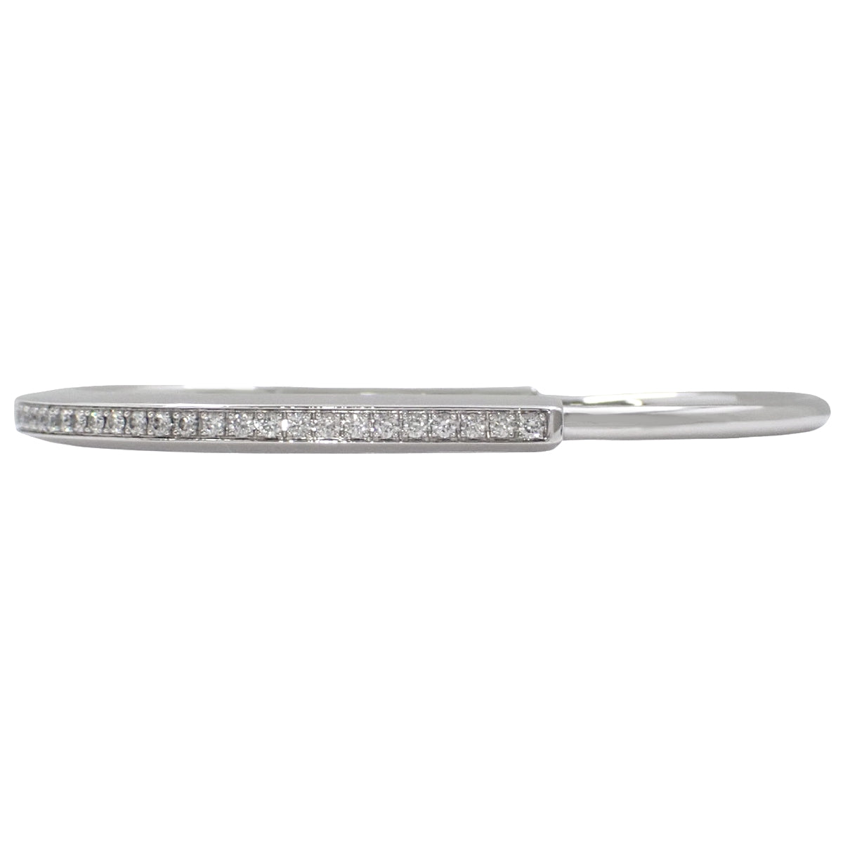 Narrow Bangle Diamond D1.09 White Gold K18WG