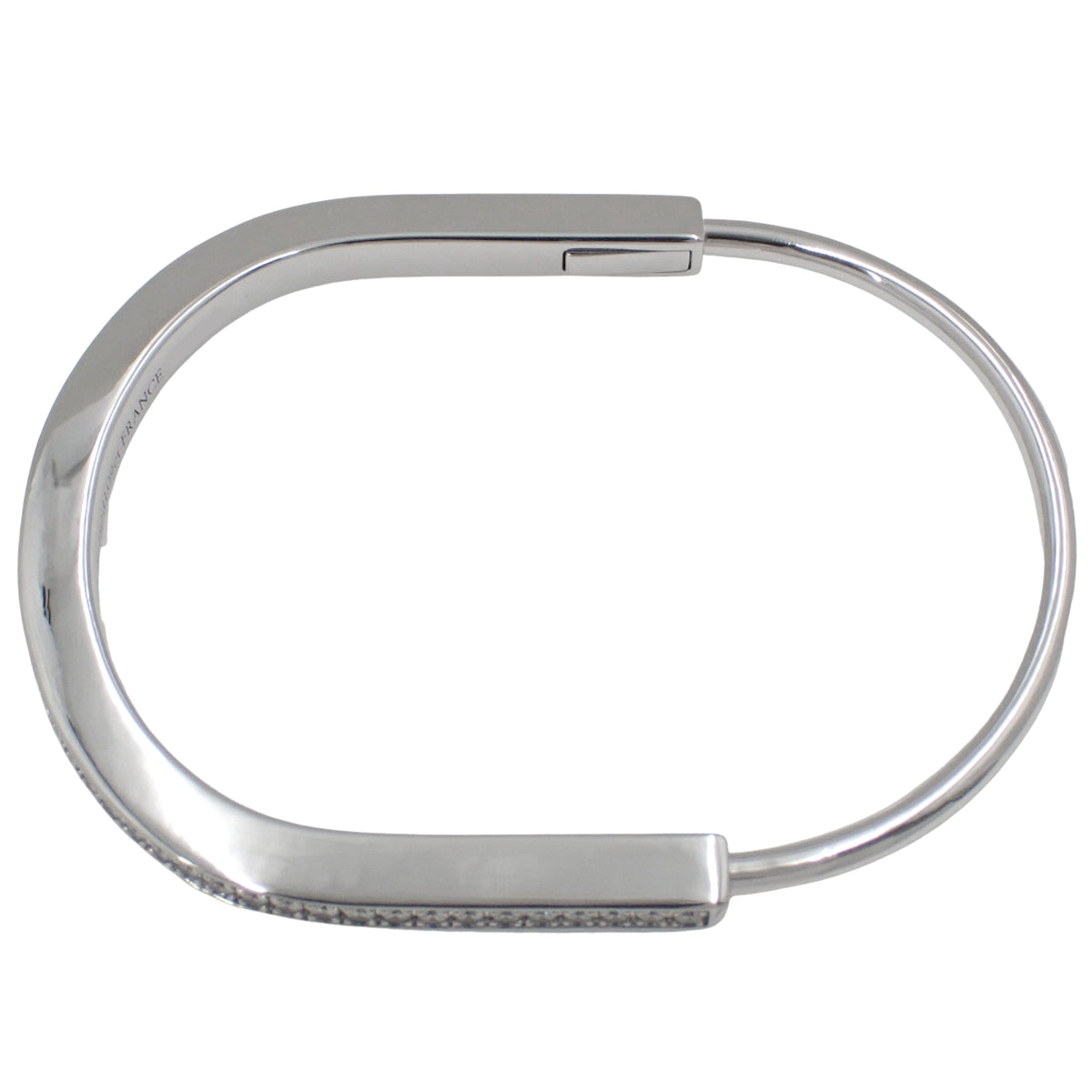 窄款手镯,镶嵌1.09克拉钻石,18K白金白金