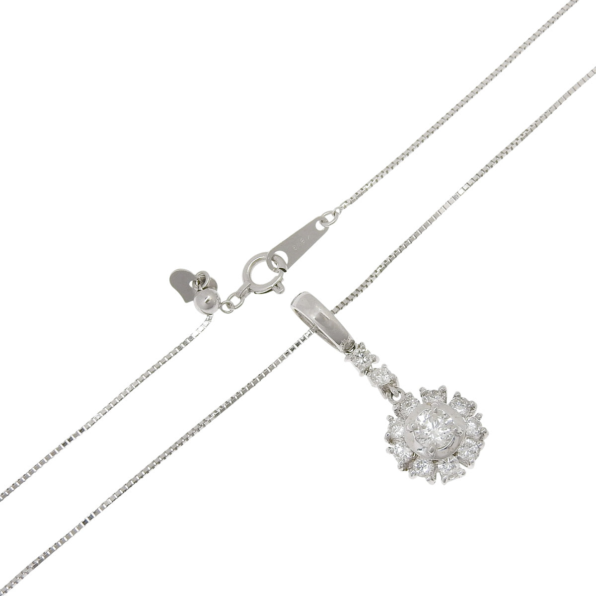 钻石项链 D0.73 白金 K18WG