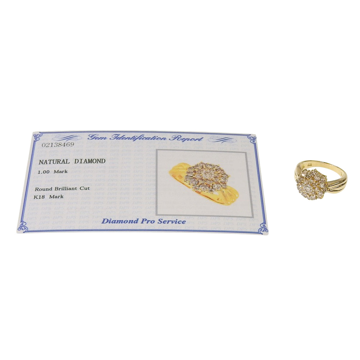 Diamond ring D1.00 Yellow gold K18YG