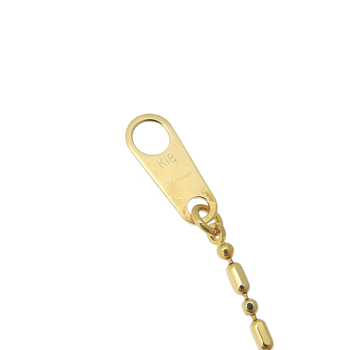 Diamond square necklace in 18K yellow gold