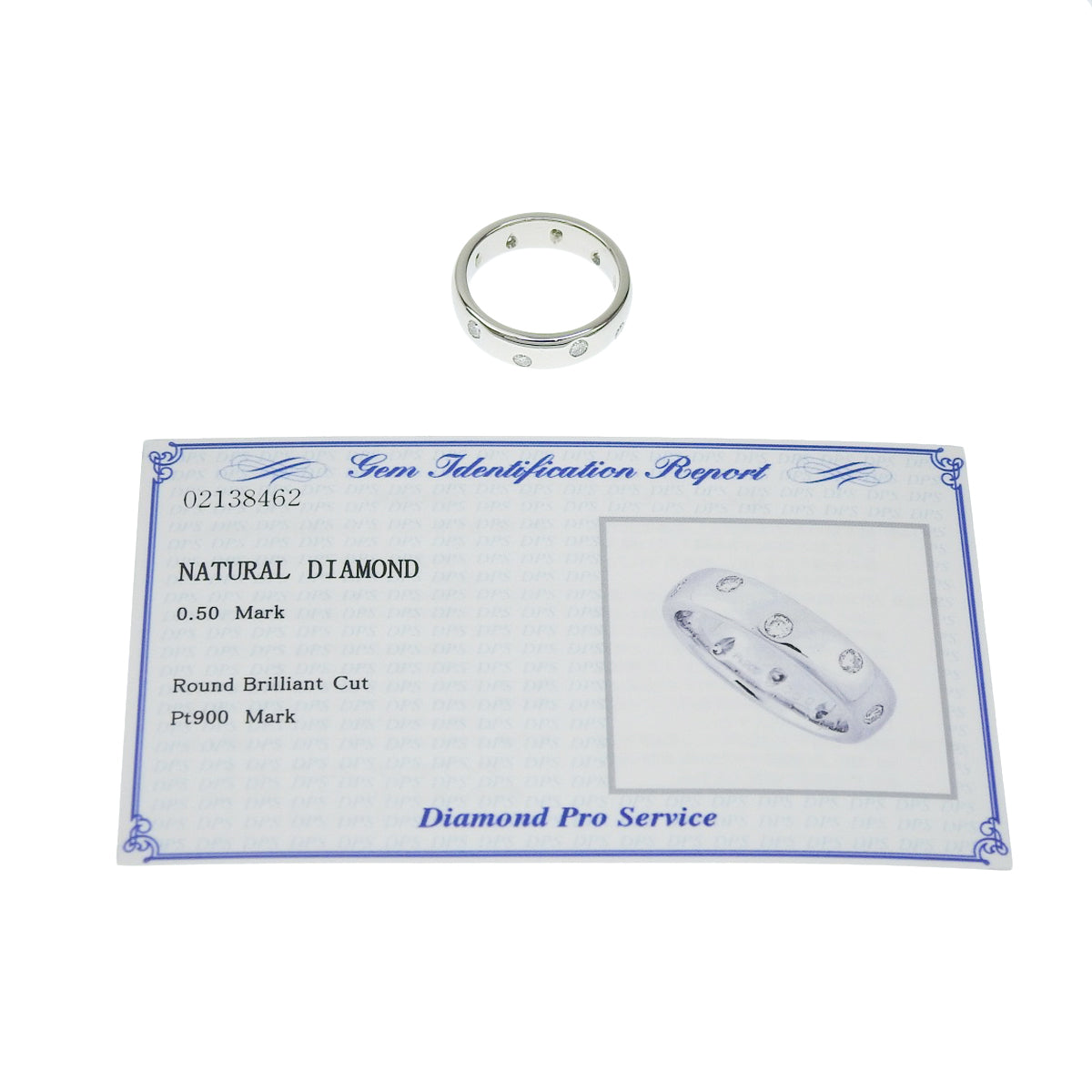 Diamond Ring D0.50 Platinum Pt900