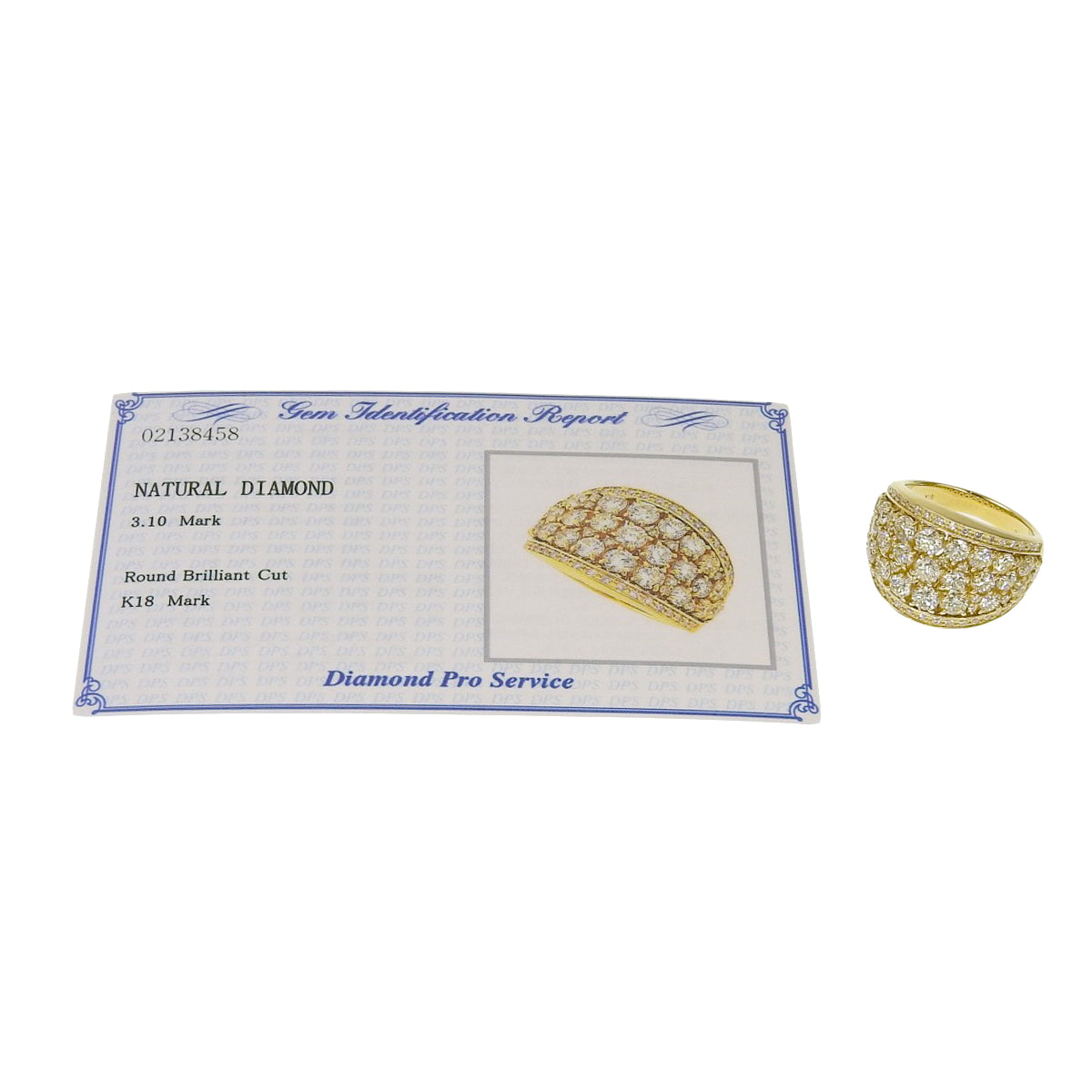 ダイヤモンド リング D3.10 イエローゴールド K18YG