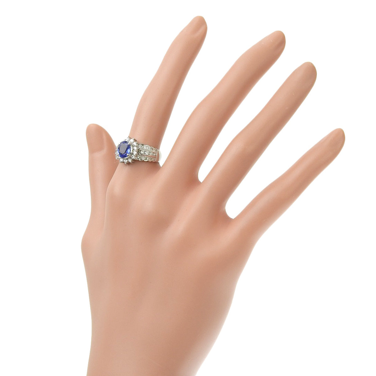 サファイア ダイヤモンド リング S1.39/D0.75 プラチナ Pt900