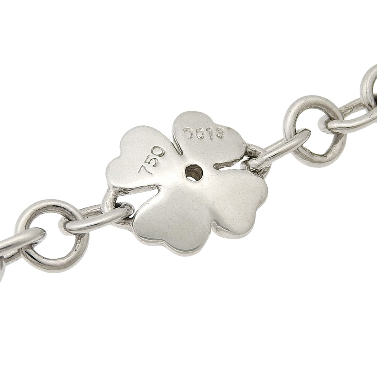 Diamond Flower Bracelet D0.13 K18 White Gold WG