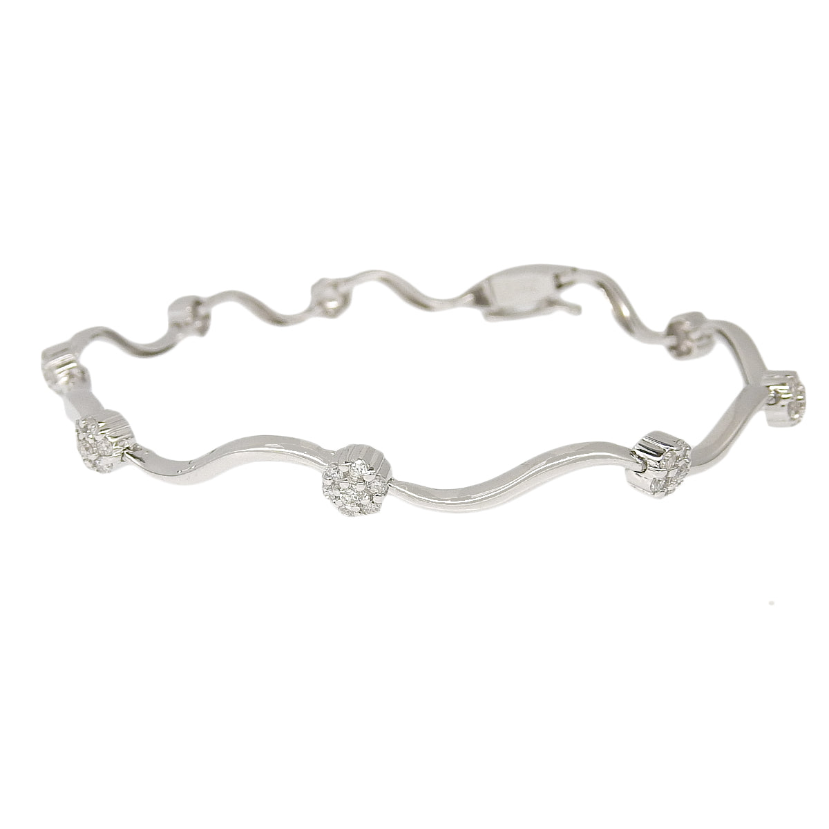 ダイヤモンド ブレスレット D0.37 ホワイトゴールド K18WG