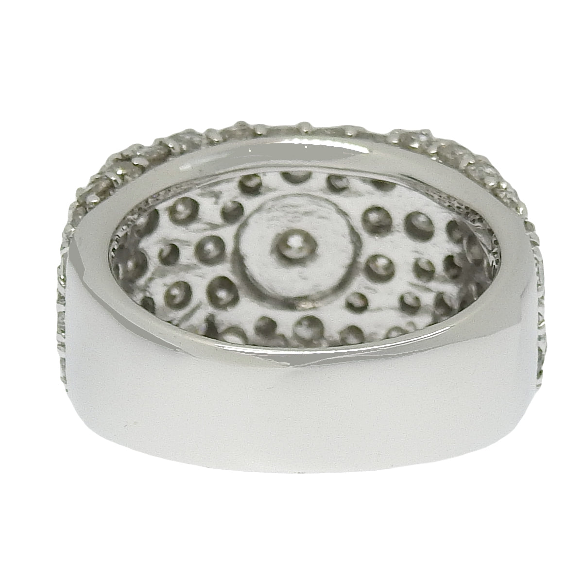 密镶钻石戒指 D0.31,3.07 白金 K18WG