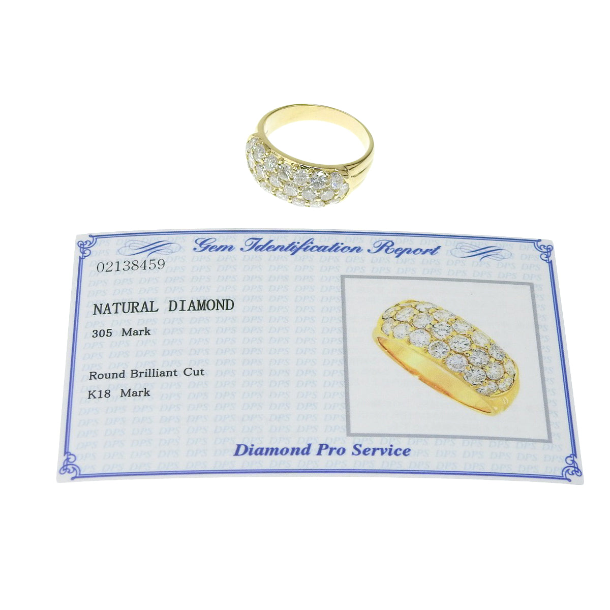 ダイヤモンド リング D3.05 イエローゴールド K18YG