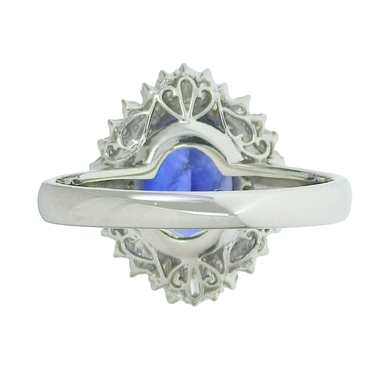 Sapphire and Diamond Ring, S3.22/D0.45, Platinum Pt900