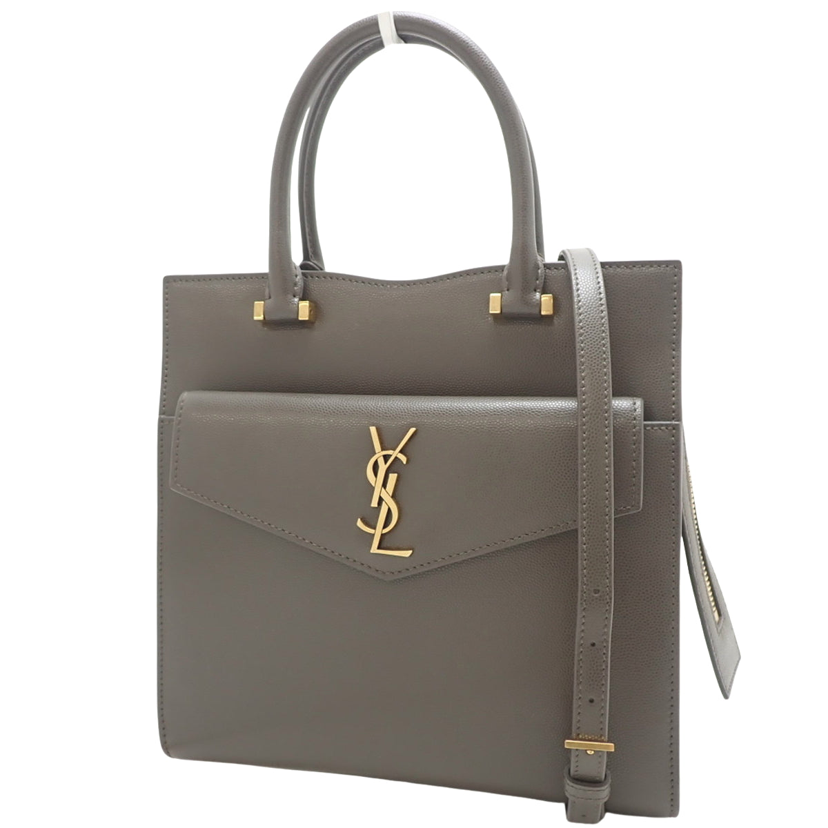 Uptown Small Bag, Leather, Gray, 561203
