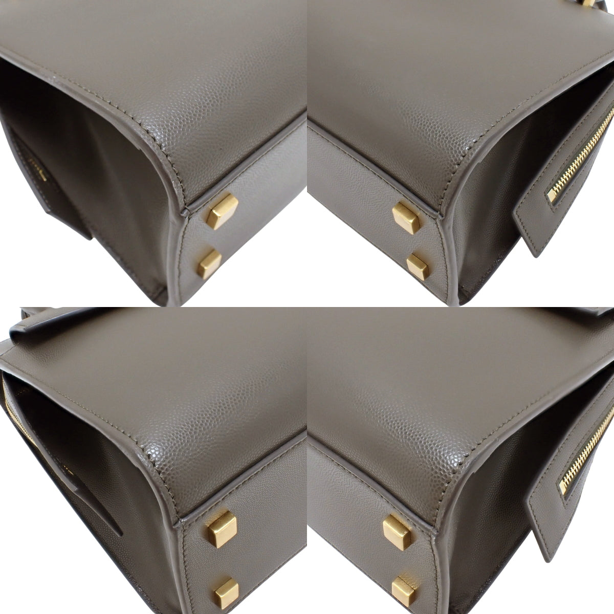 Uptown Small Bag, Leather, Gray, 561203