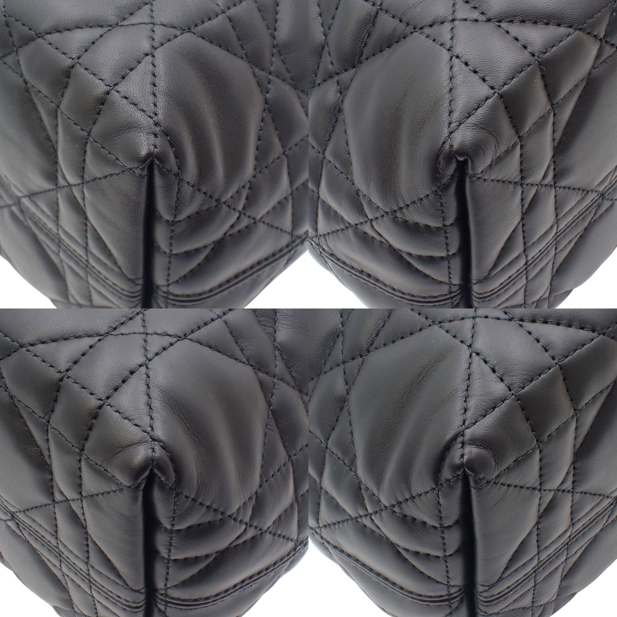 Macrocannage Toujours 小号小牛皮手袋,黑色,M2822OSHJ