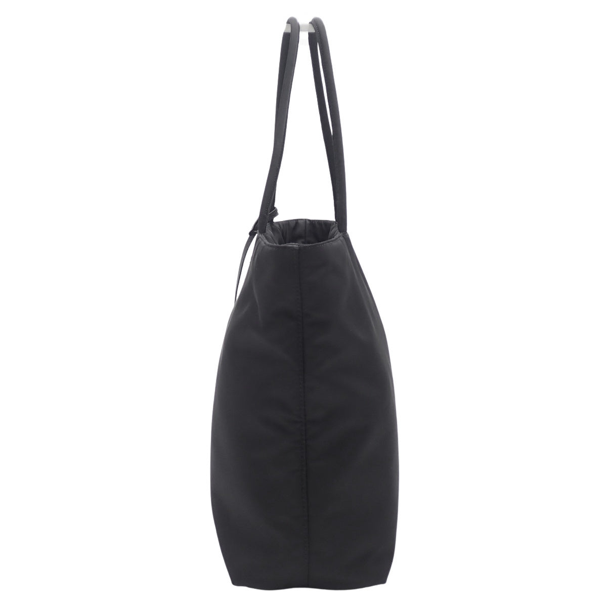 Triangle Logo Re-Nylon Tote Bag, Black