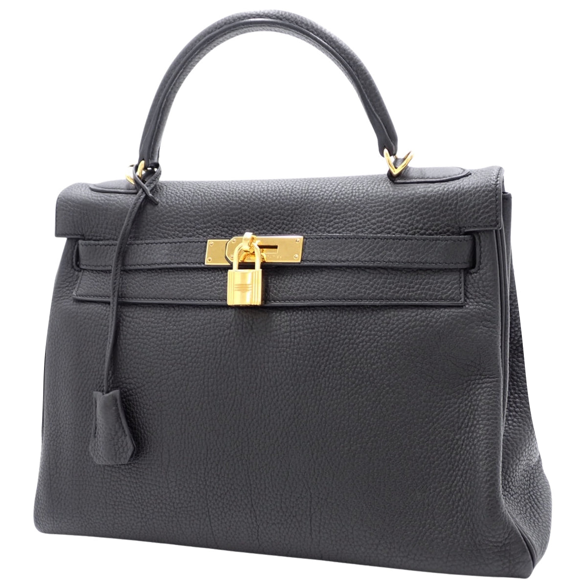 ケリー32 (内縫い) トゴ ブラック ゴールド金具 □Q刻印