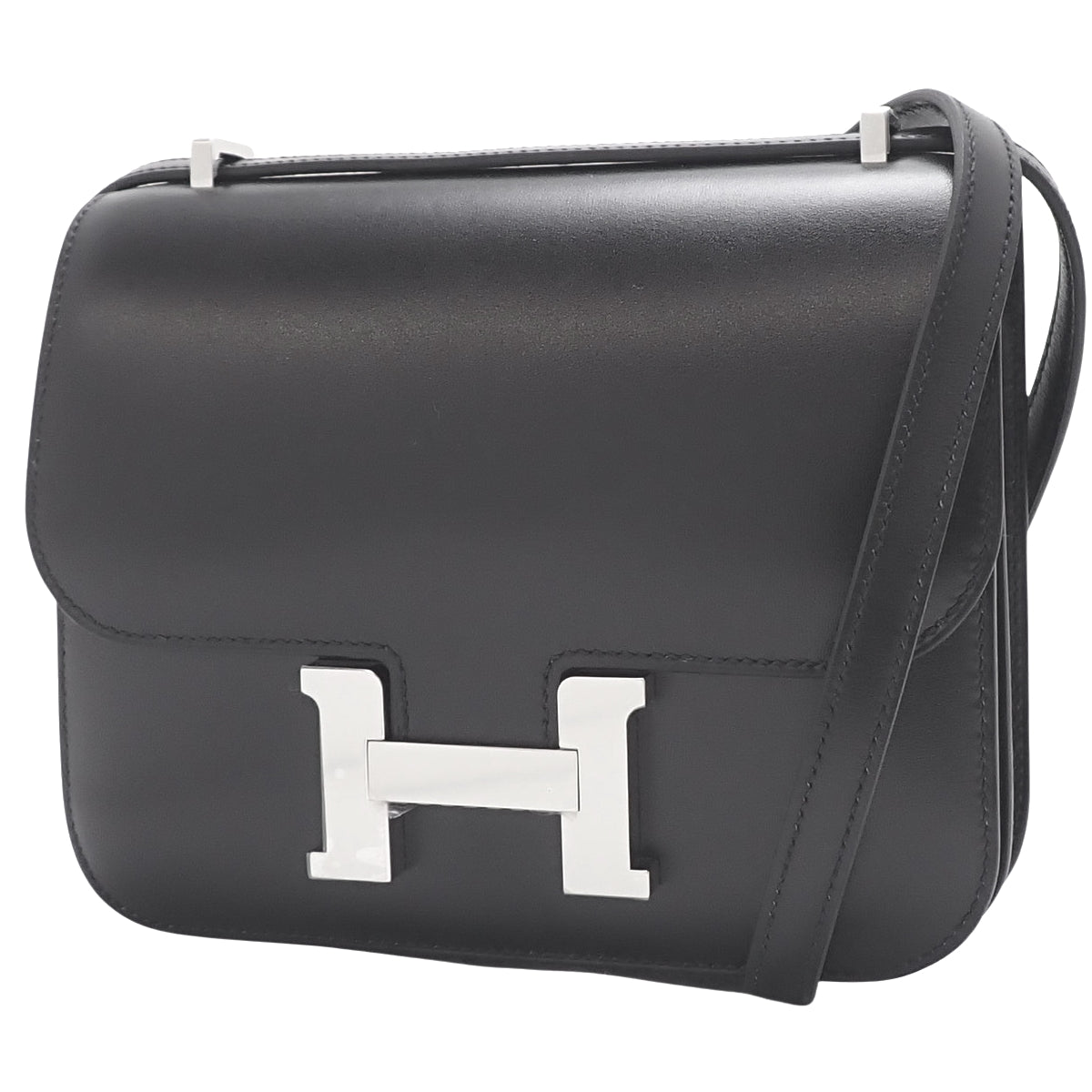 Constance Mini Box Calf Palladium Hardware W Stamp