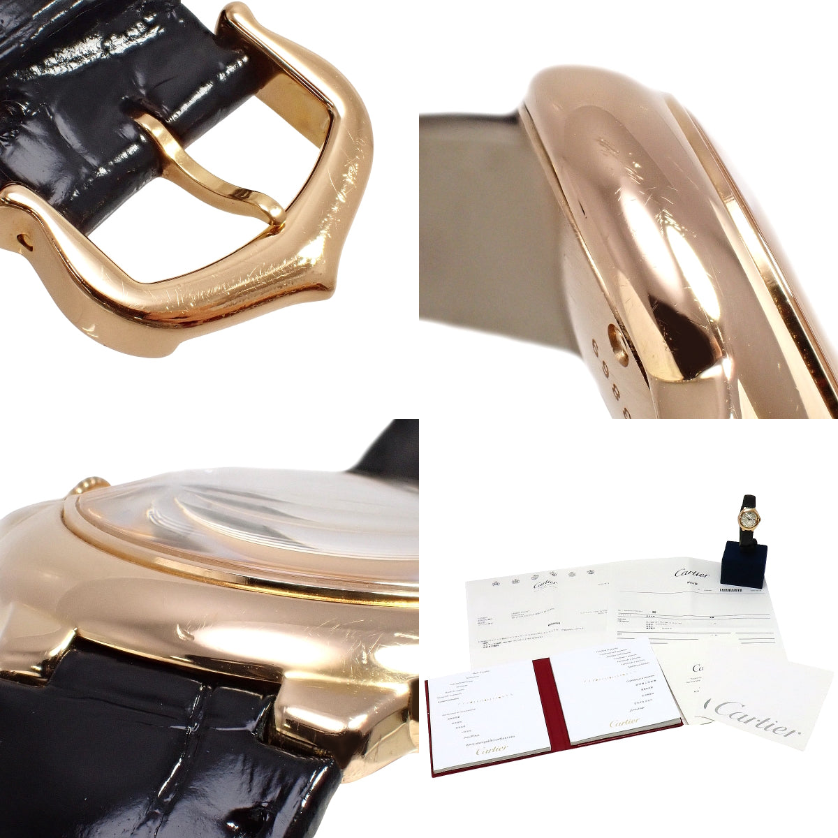 WJBB0019 Ballon Bleu 28mm PG/皮革石英表带