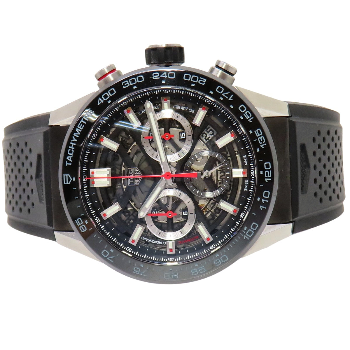 CBG2A10.BA0654 卡莱拉系列 Heuer 02 机芯计时码表 不锈钢/橡胶自动上链