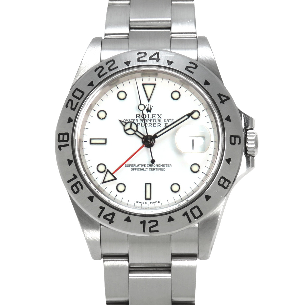 Explorer II 16570 SS K 编号 白色自动