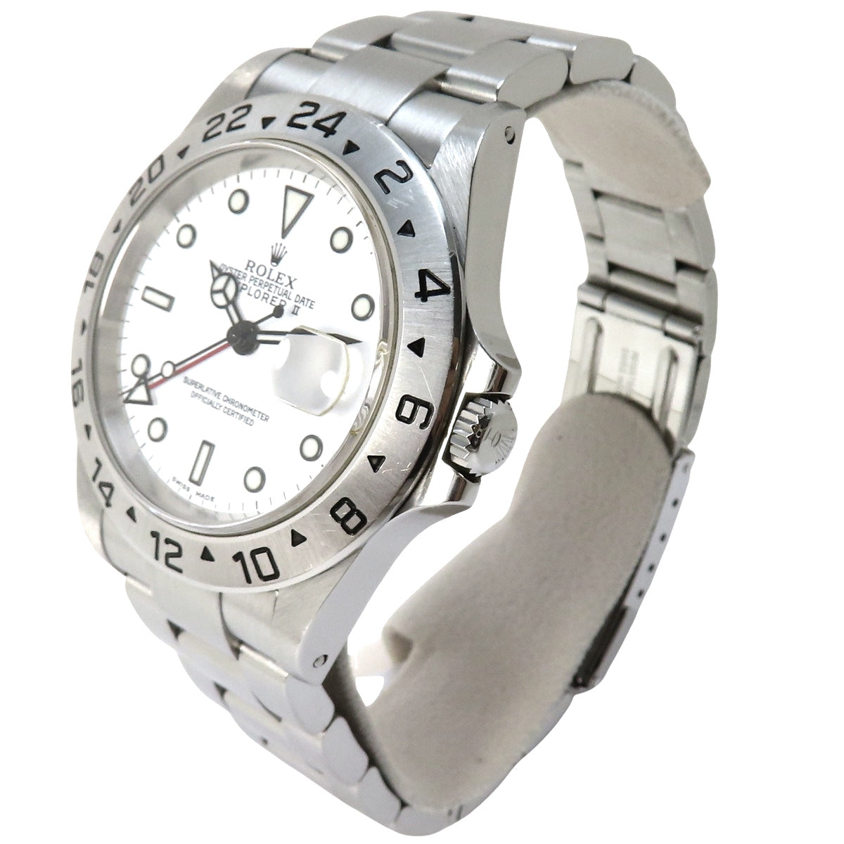 Explorer II 16570 SS K 编号 白色自动