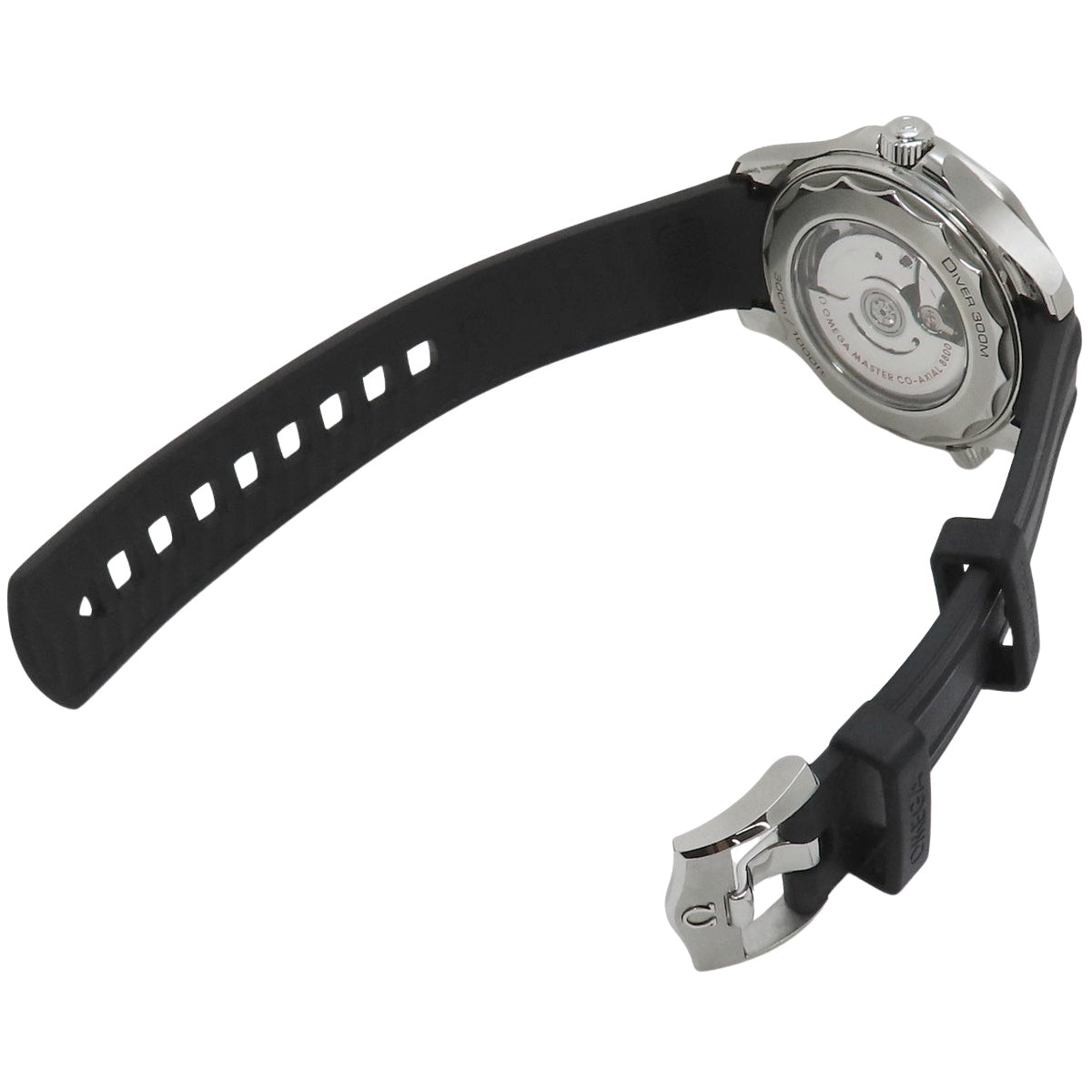 海马系列300米潜水表 210.32.42.20.01.001 精钢/橡胶表带 黑色 自动上链