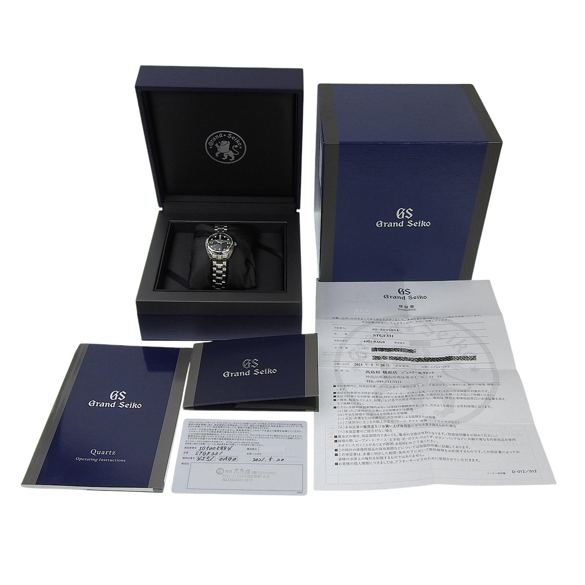 エレガンスコレクション STGF331 WG/SS ダイヤインデックス クオーツ レディース