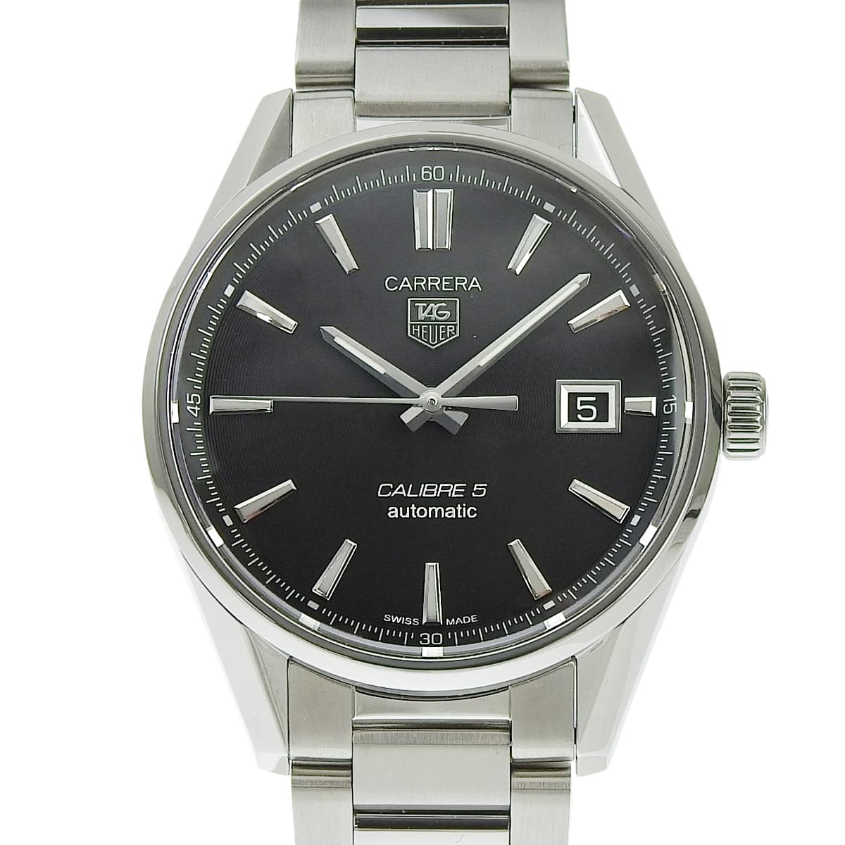 Carrera Caliber 5 WAR211A-1 Stainless Steel Black Automatic Men's Watch