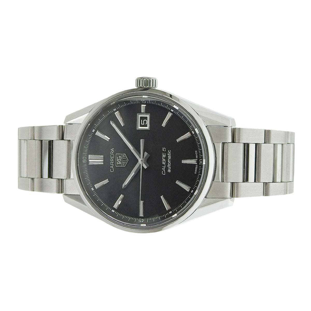 Carrera Caliber 5 WAR211A-1 Stainless Steel Black Automatic Men's Watch