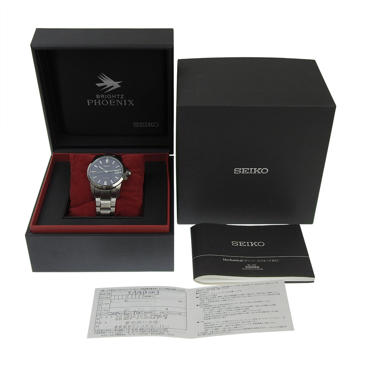 ブライツ フェニックス SAGQ003 SS ブラック 自動巻き メンズ