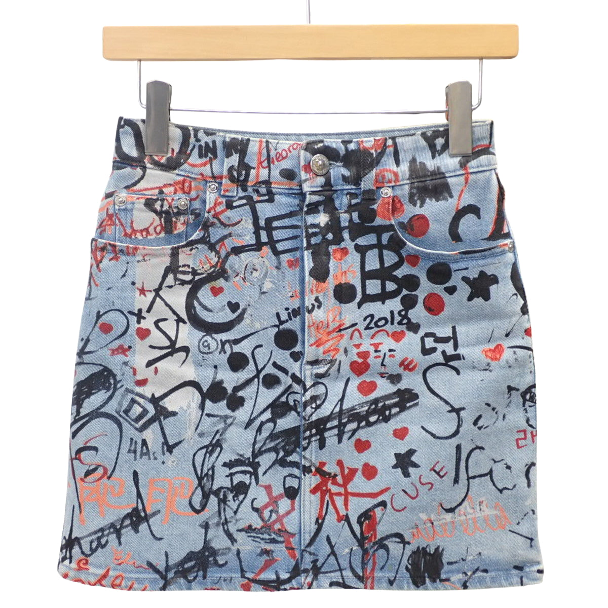 印花牛仔裙 36号 蓝色