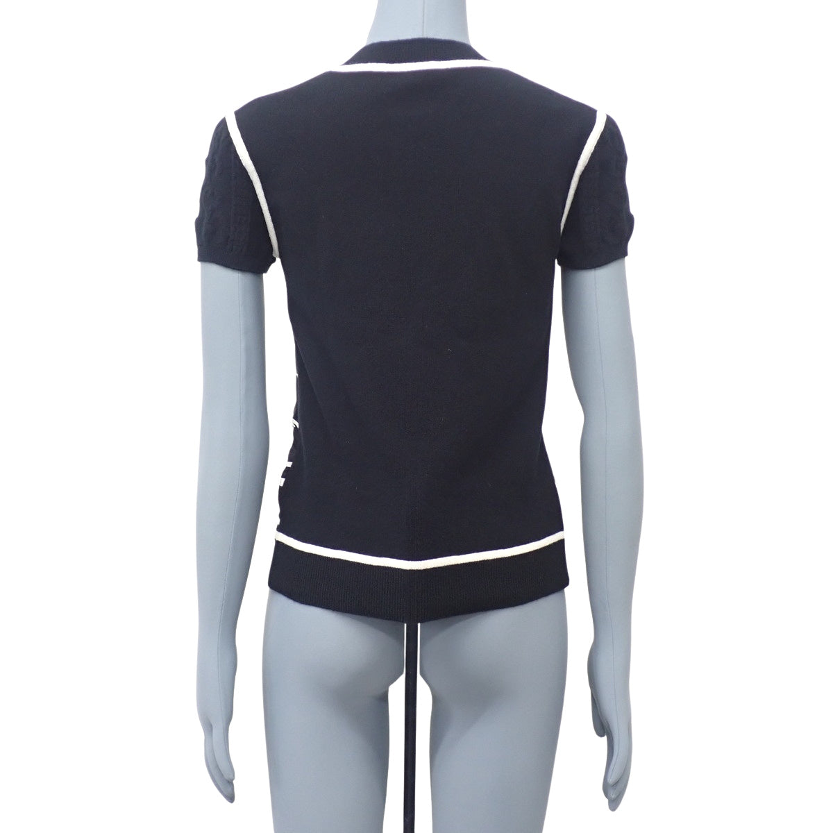 晨间漫步混纺短袖针织衫 34号 斜纹软呢