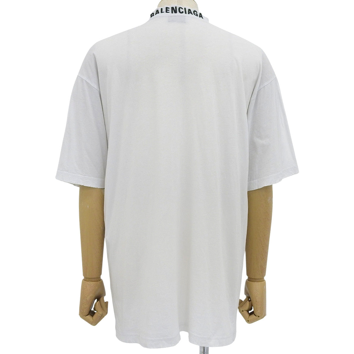 Collar logo T-shirt, 2022, XXS, short sleeve, distressed finish.