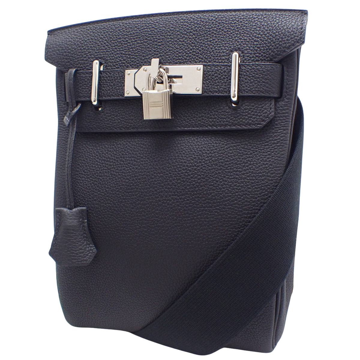 凯莉包,鳄鱼皮,黑色,银色五金,Z刻印。