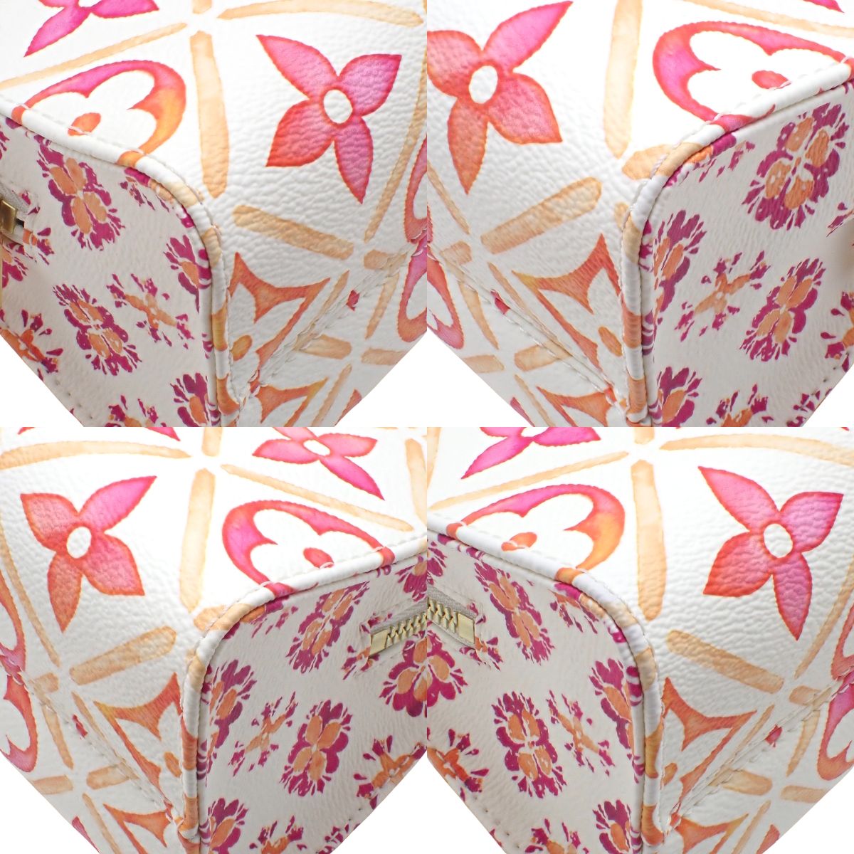 Monogram Tile By The Pool On The Go EW Monogram Tile 帆布 米白 橙色 粉色 M25318 2WAY 单肩 斜挎包