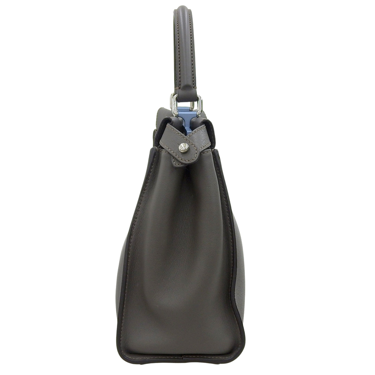 Peekaboo 中号小牛皮灰色